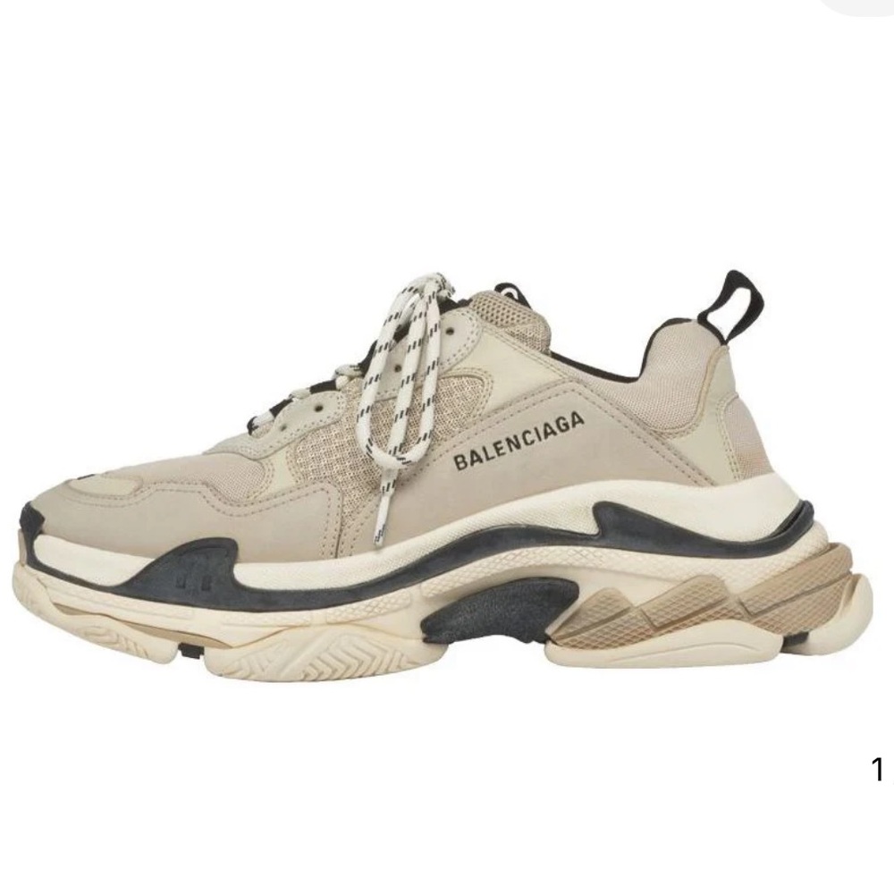 Balenciaga Triple S Sneakers - Cream and Black
